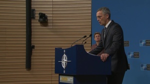 End of Day 1 Press Conference by NATO Secretary General - Opening