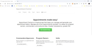 Appointment Letter Central