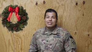 Holiday Greetings - Staff Sgt. Erixs Reyes (spanish)