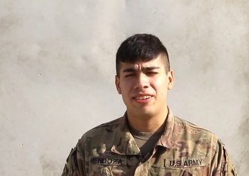 Holiday Greetings - Pfc. Eleazar Mendoza (spanish)
