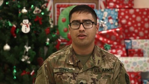 Spc. German Lopez Holiday Shout-out