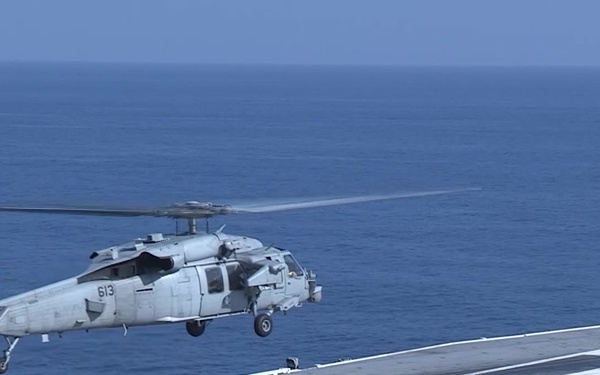 USS John C. Stennis flight operations in the Indian Ocean