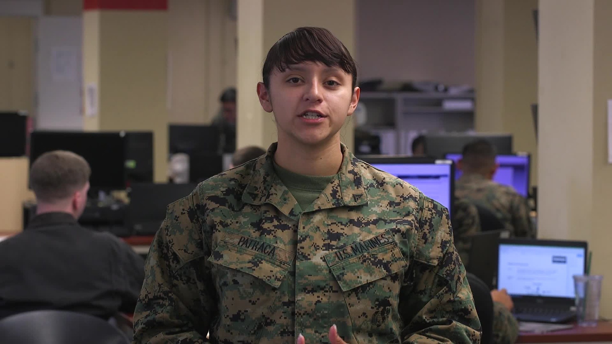 Holiday Greeting from Marines stationed at Marine Corps Air Station Cherry Point, N.C.
