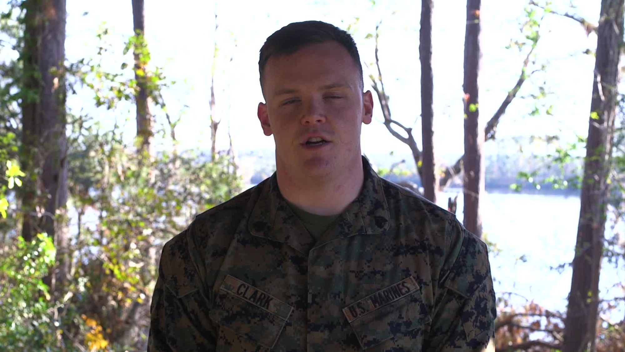 Holiday Greetings from the Marines stationed at Marine Corps Air Station Cherry Point, N.C.