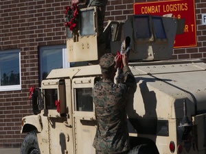 Marines decorate for the Holidays