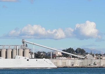 Michael Monsoor (DDG 1001) transits the San Diego Bay