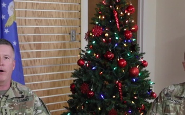 Happy Holiday from West Virginia National Guard Maj. Gen. Hoyer and Command Sgt. Maj. Cantrell!