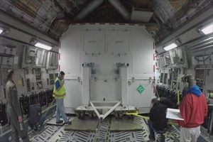 GPS III: Satellite transported to Cape Canaveral AFS, Florida