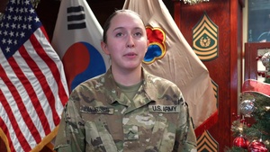 USAMSC-K Holiday Shoutout from PV2 Vandeusen