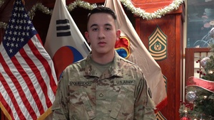 USAMSC-K Holiday Shoutout from PFC Izquiredo