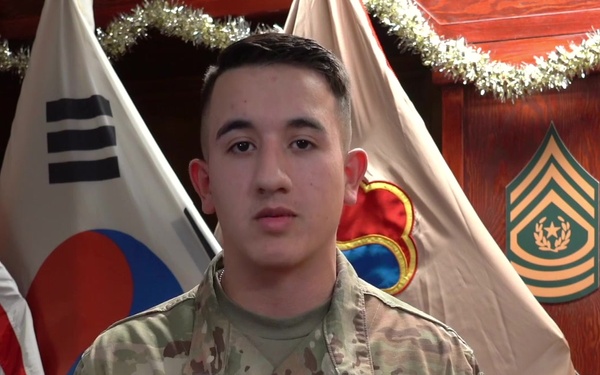 USAMSC-K Holiday Shoutout from PFC Izquiredo
