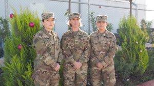 Soldiers from ASG-J sing for ARCENT holiday video