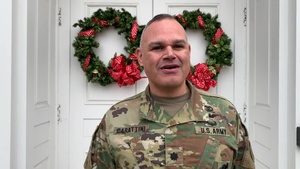 1st Medical Recruiting Battalion Cdr LTC Merbin Carattini Holiday Greeting (Spanish)
