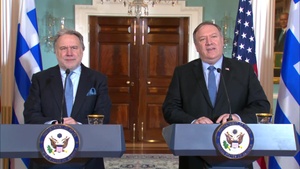 Secretary Pompeo meets with Greek Acting Minister of Foreign Affairs George Katrougalos