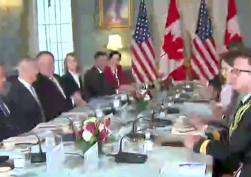 U.S. – Canada 2+2 Ministerial Meeting (camera spray)
