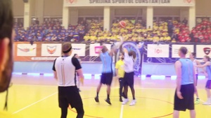 B-Roll: U.S. Soldiers Participate in a Charity Game in Romania