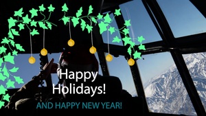 Festive Flight over Afghanistan