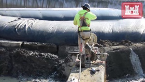 Buffalo District's New Sea Lamprey Barrier Project at the Harpersfield Dam in Geneva, OH