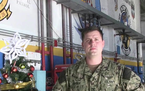 Petty Officer Bobby Barber Happy Holiday Greeting
