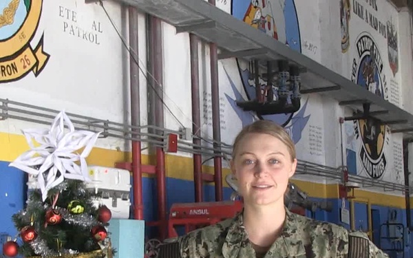 Petty Officer Adeline Vowels Happy Holiday Greeting
