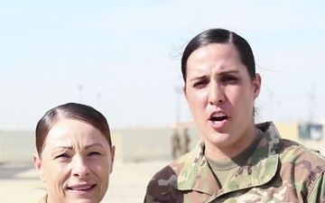 Sfc. Anastazija Hamilton and 1st Lt. Julie Haye