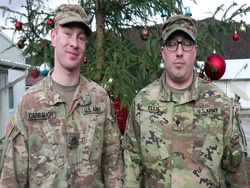 Cpl Dustin Carbaugh and Spc Doc Ian Ellis Giles Holiday Shout-Outs