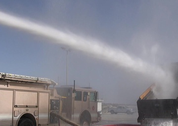 380th AEW Fire Department Tests New Water-Saving Method