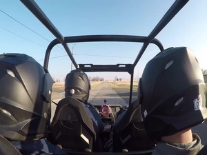 9th Security Forces Squadron UTV patrol Go Pro footage