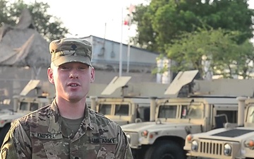 Army Spc. Knippel Happy Holidays Greeting