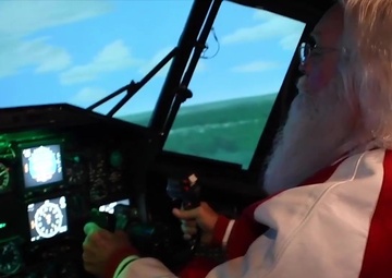Santa trades sleigh for C-130 at this year's Santa Lift
