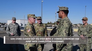 USTRANSCOM Gen. Lyons visit