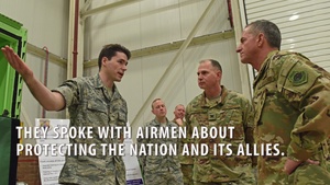 CSAF & CMSAF Visit RAF Mildenhall