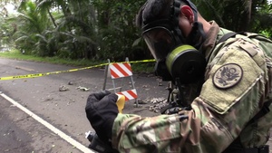 HIARNG Soldiers test air quality BROLL with Interview