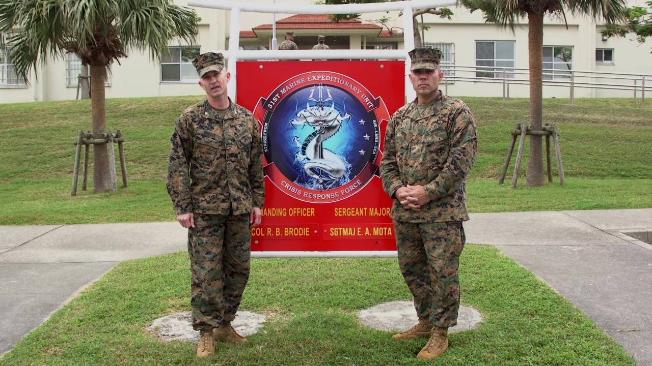 DVIDS Video 31st MEU CO and Sgt. Maj. Personal Thank You