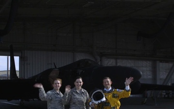 NCAA Football Championship Shout Out from Beale flyover pilot