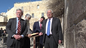 NSA Bolton Visits Western Wall
