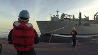 USS Stockdale Evening RAS