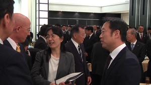 MCAS Iwakuni commanding officer attends New Year gathering (B-Roll)