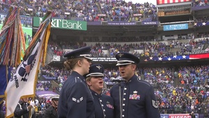 U.S. Air Force Heritage of America Band Performing National Anthem at Ravens opener