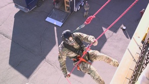 Oklahoma National Guard's civil support team practices rope rescues