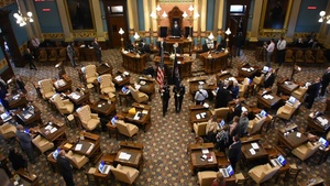 Veterans attend State of Michigan 100th Legislature Swearing-In Ceremony of Senate Members
