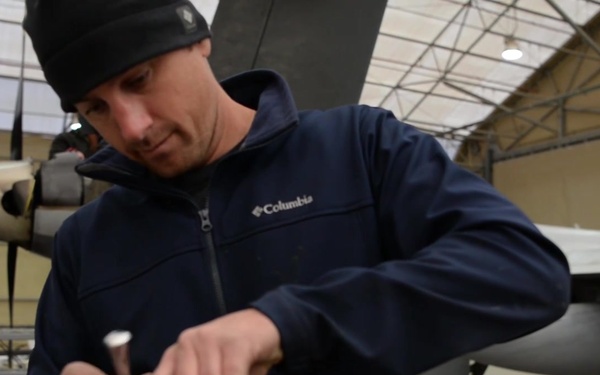 MQ-9 Deployed Maintenance Footage