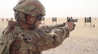 Major General Lee Tafanelli visits Kansas National Guard Soldiers in Kuwait