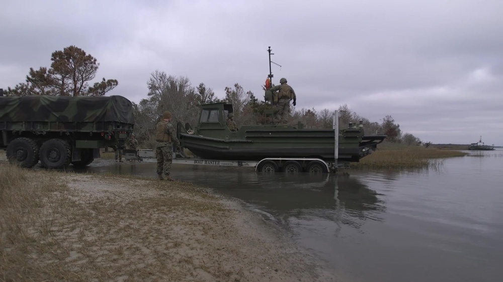 DVIDS Video Bridge Company Employs MKIII Bridge Erection Boats