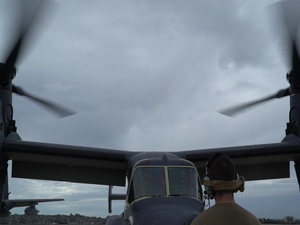 Air Force CV-22s Take Off