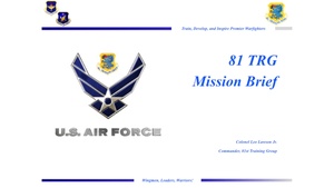 81st TRG Mission Brief