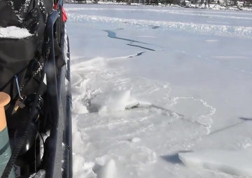Coast Guard Cutter Pendant Breaks Ice on Weymouth Fore River