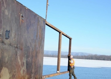 Protecting our infrastructure - winter maintenance at locks and dams