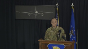 KC-46 Arrival - Interview with Captain Kristi Miner
