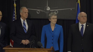 KC-46 Arrival: Interview with USAF SECAF, Honorable Heather Wilson, USAF CSAF, General David Goldfein, U.S. Senator for Kansas, Honorable Pat Roberts, U.S. Senator for Kansas, Honorable Jerry Moran, and U.S. Congressman for Kansas, Honorable Ron Estes